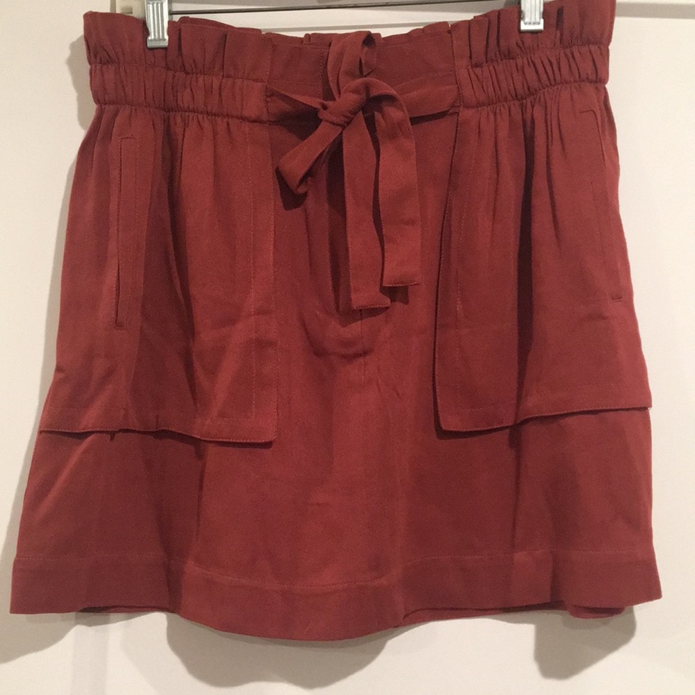 Tie front skirt